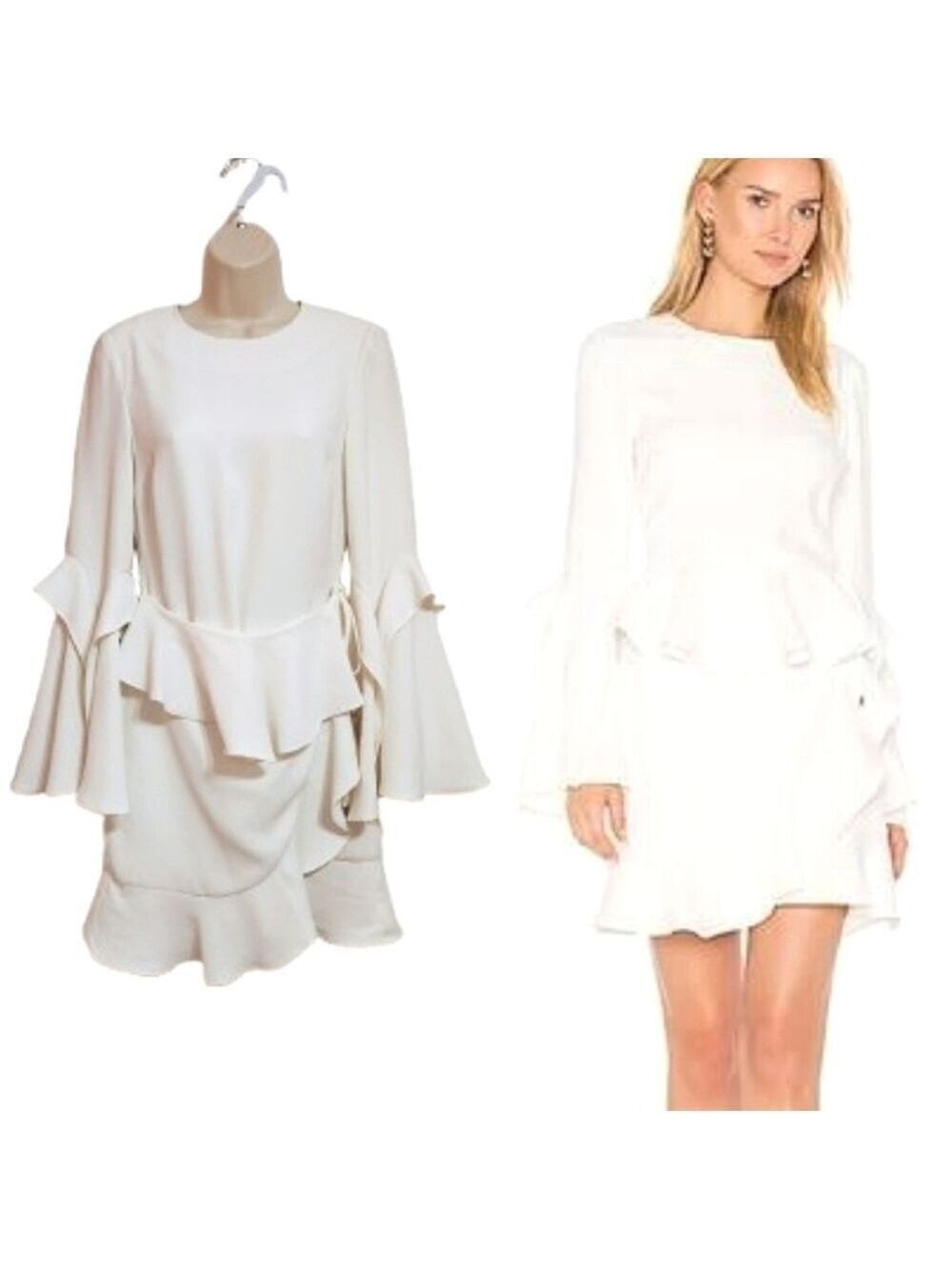 Rebecca Vallance White Mini Dress US 2